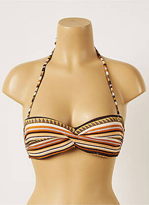 Sutien de costum de baie elasticitate top bentiță maro BANANA MOON femeie