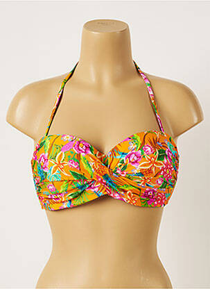 Sutien de costum de baie elasticitate top bentiță portocalie BANANA MOON femeie