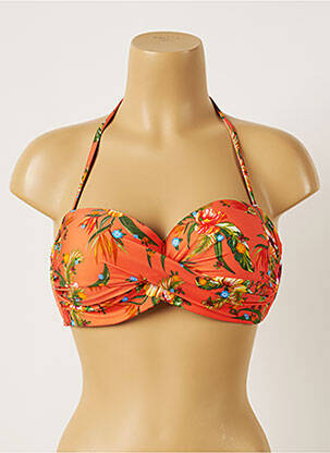 Sutien de costum de baie elasticitate top bentiță portocalie BANANA MOON femeie