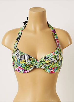 Sutien de costum de baie elasticitate verde BANANA MOON femeie