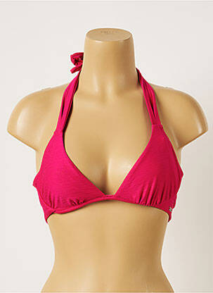 Sutien de costum de baie elasticitate top triunghiuri roz BANANA MOON femeie