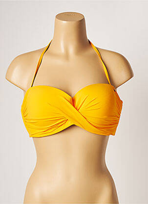 Sutien de costum de baie elasticitate top sutien modelat galben BANANA MOON femeie