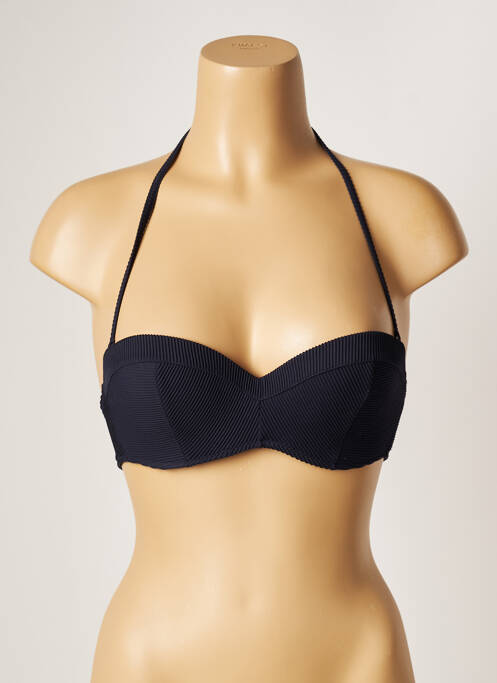 Sutien de costum de baie elasticitate sutien balconet cu decolteu înalt albastru BANANA MOON femme