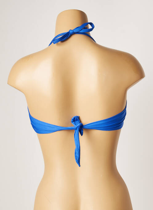 Sutien de costum de baie elasticitate top bentiță albastru BANANA MOON femme