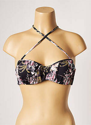 Sutien de costum de baie elasticitate top sutien modelat negru BANANA MOON femeie