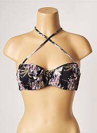 Sutien de costum de baie elasticitate top sutien modelat negru BANANA MOON femme