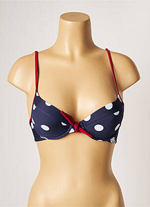 Sutien de costum de baie elasticitate top sutien push-up albastru BANANA MOON femeie