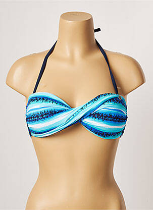 Sutien de costum de baie elasticitate top bentiță albastru BANANA MOON femeie