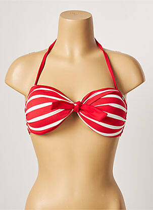 Sutien de costum de baie elasticitate top bentiță roșu BANANA MOON femeie