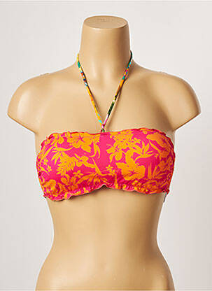 Sutien de costum de baie elasticitate top bentiță roz BANANA MOON femeie