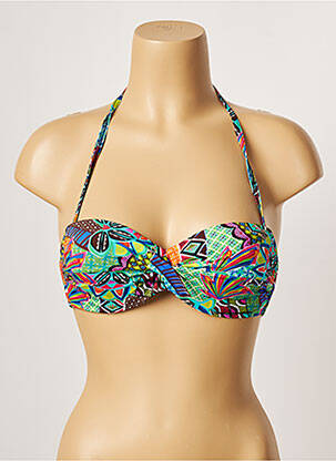 Sutien de costum de baie elasticitate top bentiță verde BANANA MOON femeie