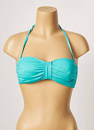 Sutien de costum de baie elasticitate sutien balconet cu decolteu înalt albastru BANANA MOON femeie