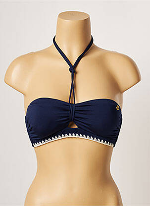 Sutien de costum de baie elasticitate sutien balconet cu decolteu înalt albastru BANANA MOON femeie