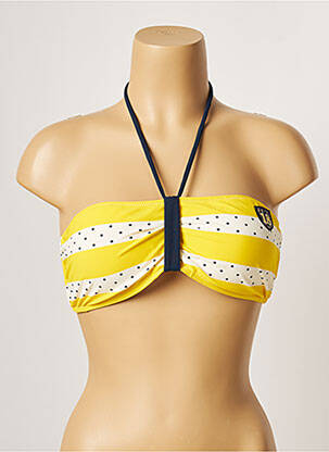 Sutien de costum de baie elasticitate sutien balconet cu decolteu înalt galben BANANA MOON femeie