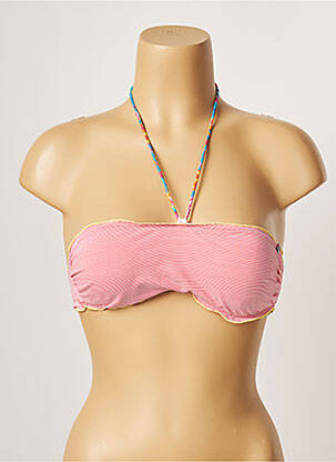 Sutien de costum de baie elasticitate top bentiță roz BANANA MOON femeie