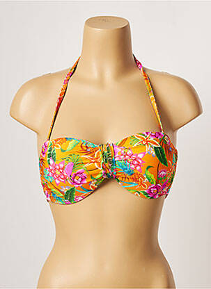 Sutien de costum de baie elasticitate sutien balconet cu decolteu înalt portocalie BANANA MOON femeie