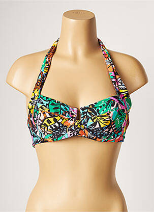 Sutien de costum de baie elasticitate sutien balconet cu decolteu înalt verde BANANA MOON femeie