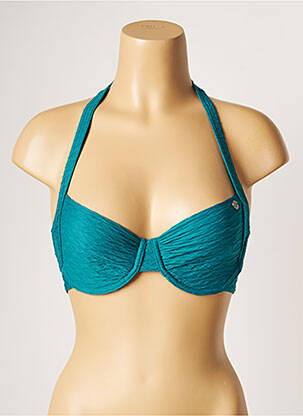 Sutien de costum de baie elasticitate sutien balconet cu decolteu înalt verde BANANA MOON femeie