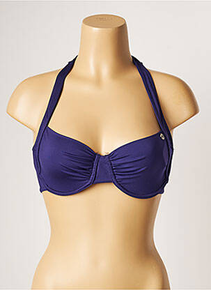 Sutien de costum de baie elasticitate sutien cupe întregi cu decolteu înalt violet BANANA MOON femeie