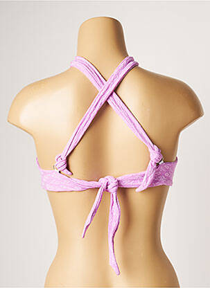 Sutien de costum de baie elasticitate top triunghiuri roz BANANA MOON femeie