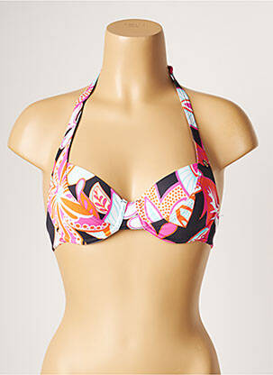 Sutien de costum de baie elasticitate sutien cupe întregi cu decolteu înalt roz BANANA MOON femeie