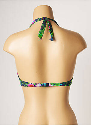 Sutien de costum de baie elasticitate sutien cupe întregi cu decolteu înalt verde BANANA MOON femeie