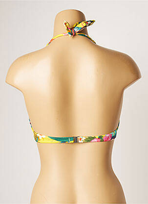 Sutien de costum de baie elasticitate sutien cupe întregi cu decolteu înalt galben BANANA MOON femeie