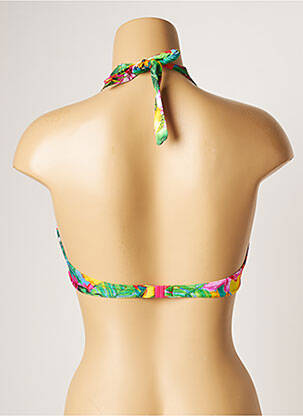 Sutien de costum de baie elasticitate sutien cupe întregi cu decolteu înalt verde BANANA MOON femeie
