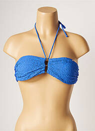 Sutien de costum de baie elasticitate top bentiță albastru BANANA MOON femme