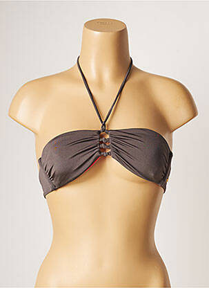Sutien de costum de baie elasticitate top bentiță maro BANANA MOON femeie