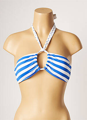 Sutien de costum de baie elasticitate top bentiță albastru BANANA MOON femeie