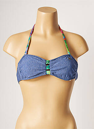 Sutien de costum de baie elasticitate top bentiță albastru BANANA MOON femeie