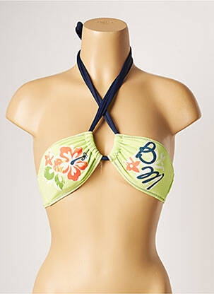 Sutien de costum de baie elasticitate top bentiță verde BANANA MOON femeie
