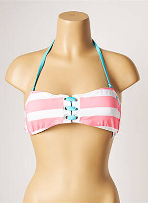 Sutien de costum de baie elasticitate top bentiță roz BANANA MOON femeie
