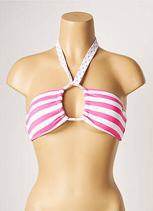 Sutien de costum de baie elasticitate top bentiță roz BANANA MOON femeie