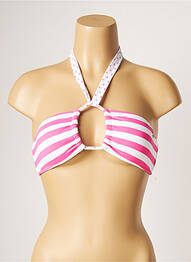 Sutien de costum de baie elasticitate top bentiță roz BANANA MOON femeie