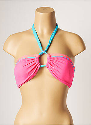 Sutien de costum de baie elasticitate top bentiță roz BANANA MOON femeie