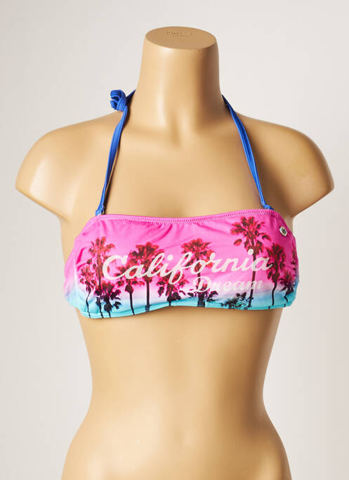 Sutien de costum de baie elasticitate top sutien modelat albastru BANANA MOON femme