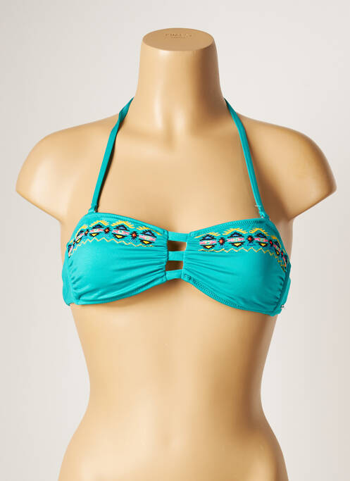 Sutien de costum de baie elasticitate top bentiță albastru BANANA MOON femme