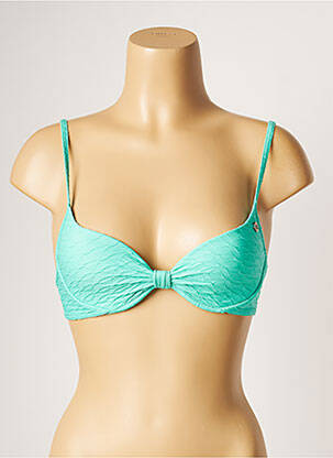 Sutien de costum de baie elasticitate sutien cupe întregi cu decolteu înalt verde BANANA MOON femeie