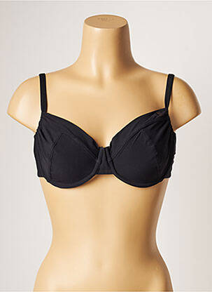 Sutien de costum de baie elasticitate sutien cupe întregi cu decolteu înalt negru BANANA MOON femeie