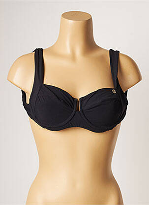 Sutien de costum de baie elasticitate sutien cupe întregi cu decolteu înalt negru BANANA MOON femeie