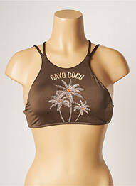 Sutien de costum de baie bretele elastice sutiene maro BANANA MOON femeie