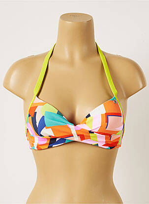 Sutien de costum de baie închidere cu legături de legat top sutien modelat portocaliu BANANA MOON femme