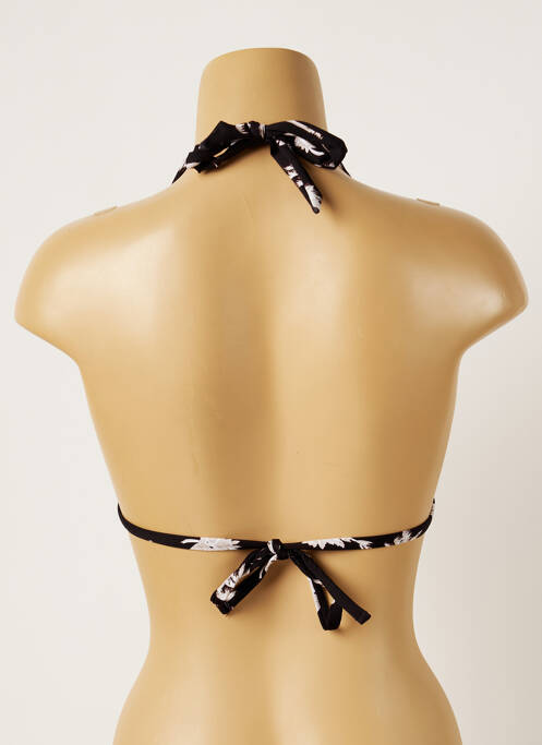 Sutien de costum de baie închidere cu legături de legat top sutien push-up negru BANANA MOON femme