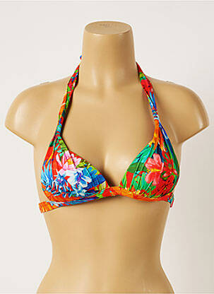 Sutien de costum de baie închidere cu legături de legat top sutien push-up roșu BANANA MOON femme