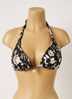 Sutien de costum de baie închidere cu legături de legat top sutien push-up verde BANANA MOON femeie