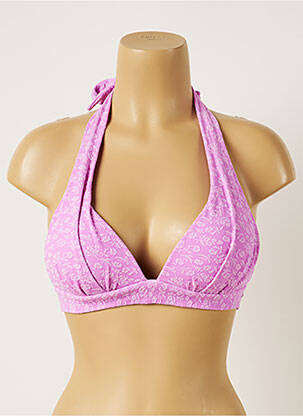 Sutien de costum de baie închidere cu legături de legat top sutien push-up violet BANANA MOON femeie