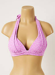 Sutien de costum de baie închidere cu legături de legat top sutien push-up violet BANANA MOON femme