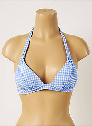 Sutien de costum de baie închidere cu legături de legat top sutien push-up albastru BANANA MOON femeie